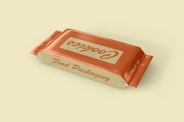 Food packaging mockup
