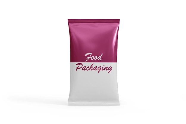 Food packaging mockup