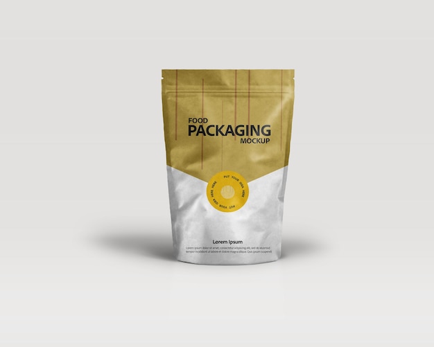 Food packaging mockup