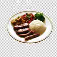 PSD food plate png transparent