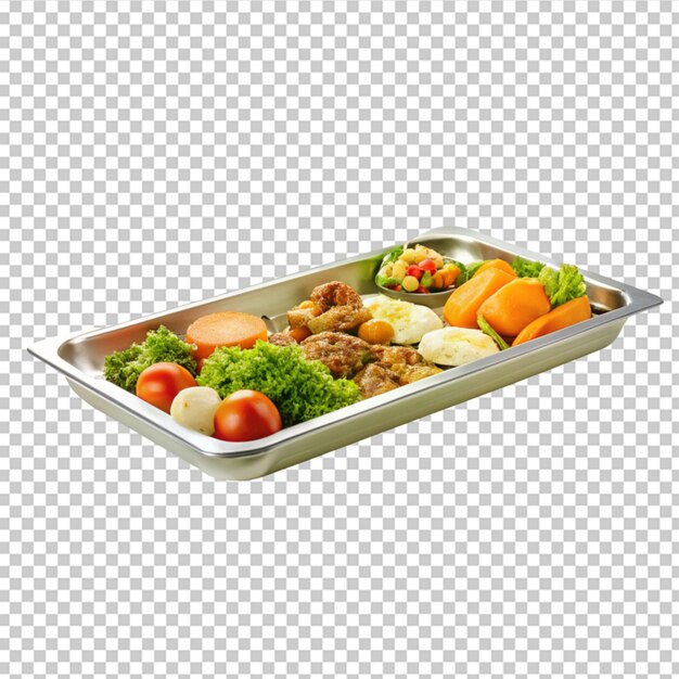 PSD food plate on transparent background