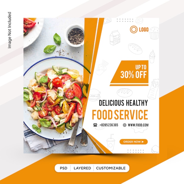 PSD food restaurant banner