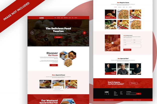 Food restaurant web template