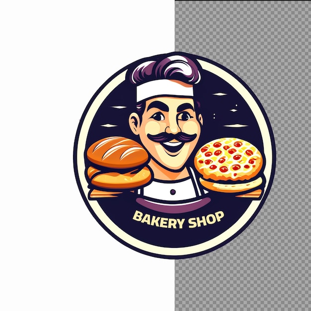 Premium PSD | Food shop logo