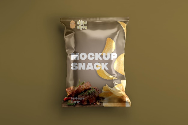 food snack chips mockup template