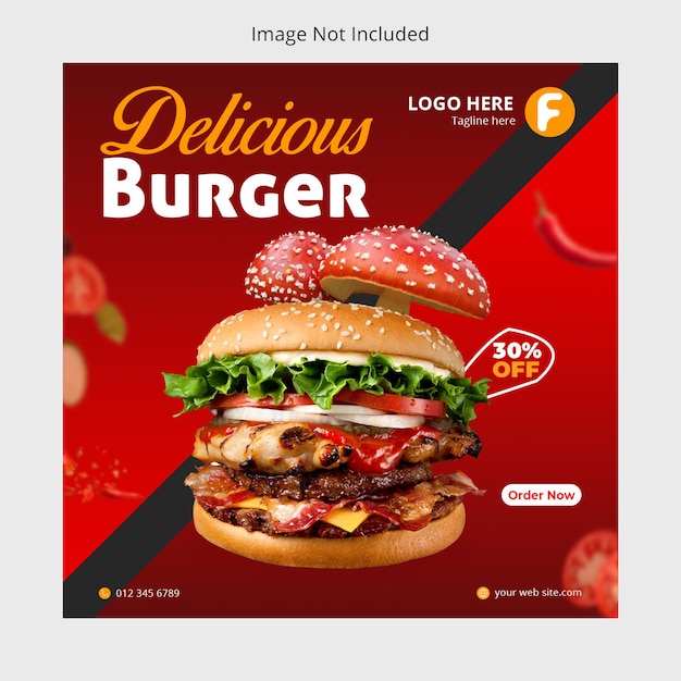 Food Social Media Post Design