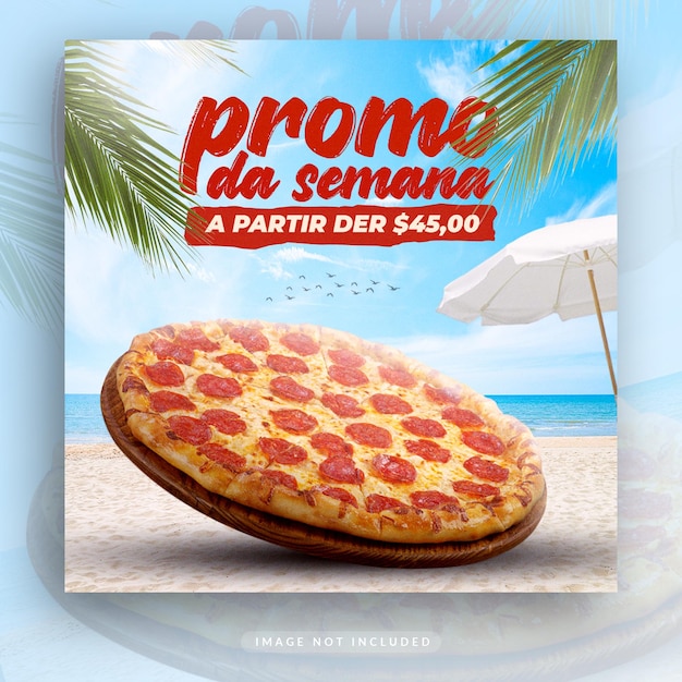 Food social media promotion and instagram banner post design