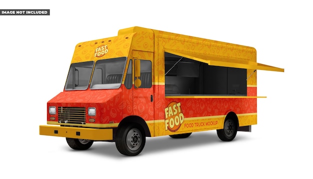 PSD food truck mockup 02