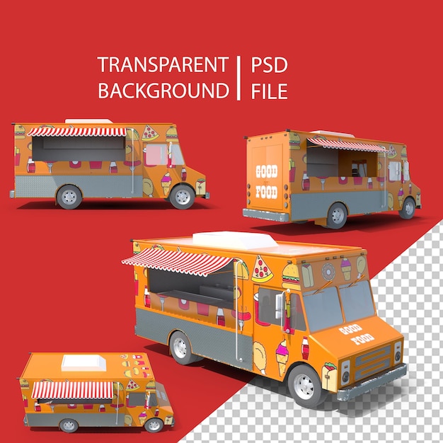 PSD food truck png