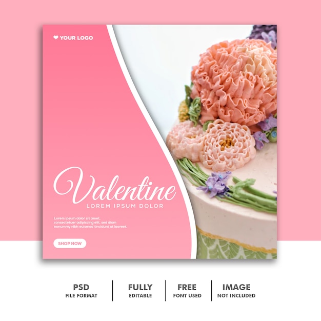 Food valentine banner