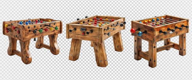 PSD foosball table isolated on transparent background generative ai