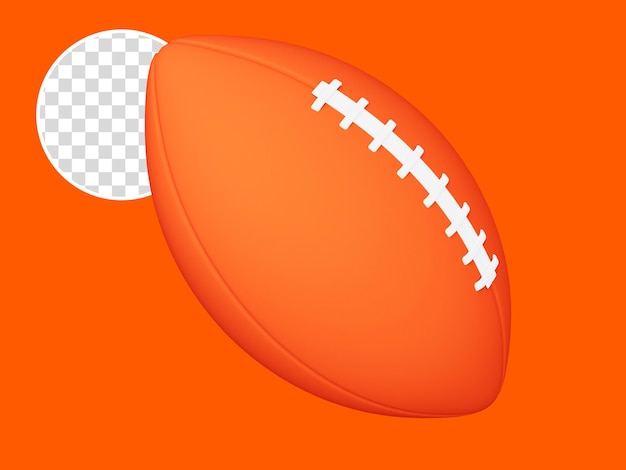 PSD football 3d item ball