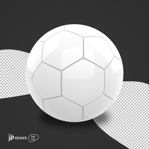 축구 3D 렌더링 절연 절연
