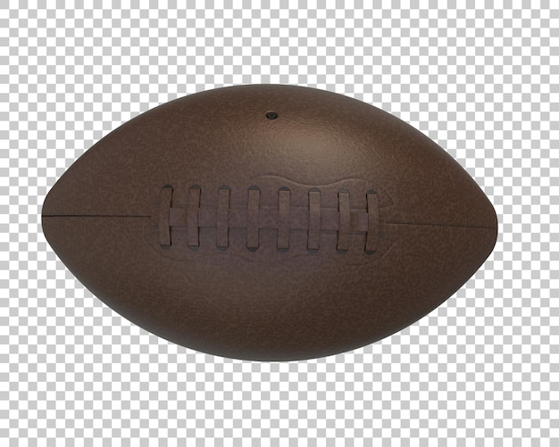 PSD football ball isolated on background 3d rendering illustration