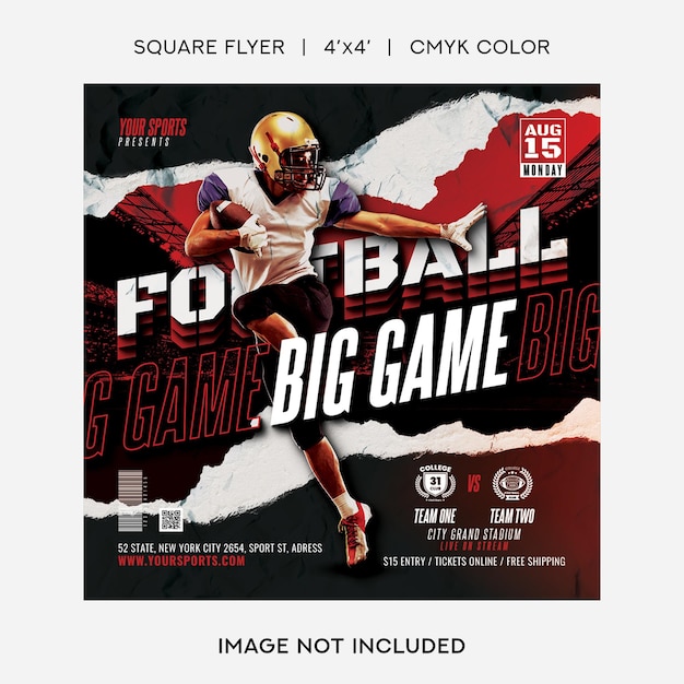 Football Game Flyer