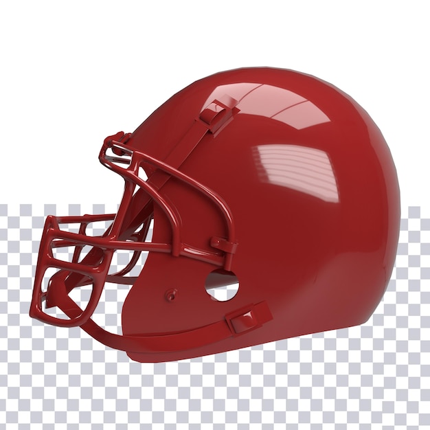 PSD ritaglio isolato americano 3d del casco di football americano