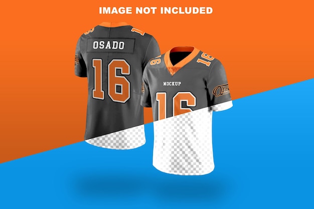 PSD football jersey mockup