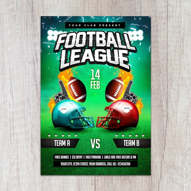 Football league flyer