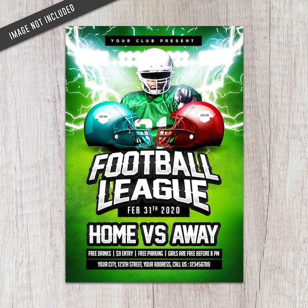 PSD football league flyer