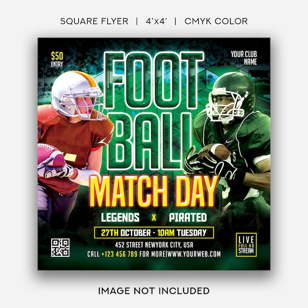 Football Match Flyer