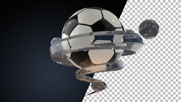 Football soccer 3d rendering graphics