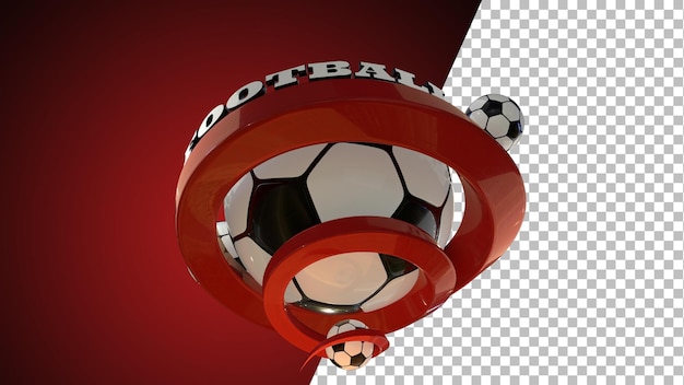 Football soccer 3d rendering graphics