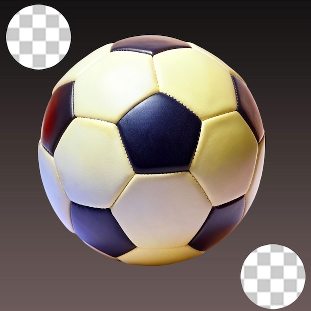 PSD football on transparent background