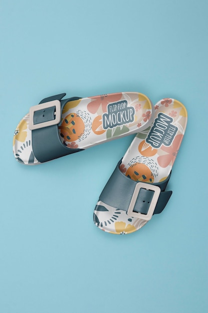 PSD footwear slipper mock-up design