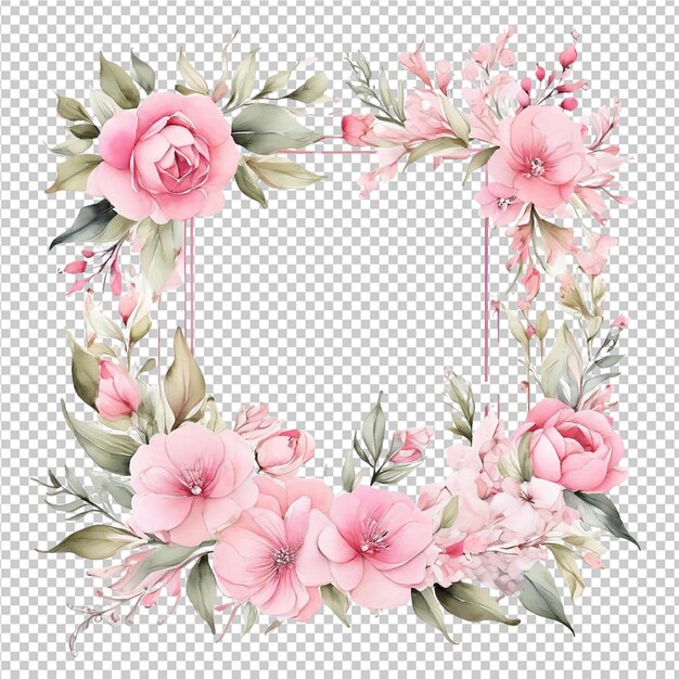 PSD foral flower bouquet design weddign card design