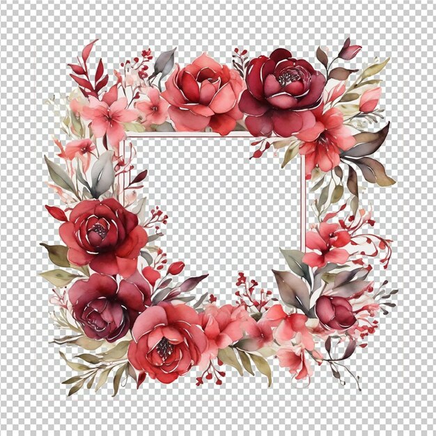 PSD foral flower bouquet design weddign card design