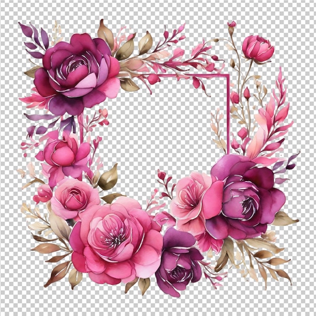 PSD disegno di bouquet di fiori forale disegno di schede di matrimonio