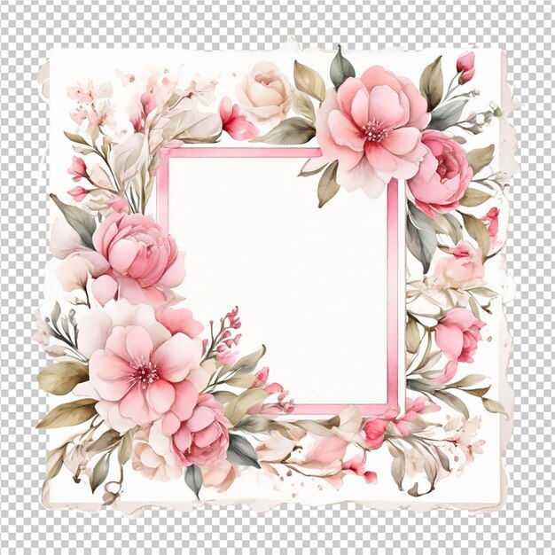 PSD foral flower bouquet design weddign card design