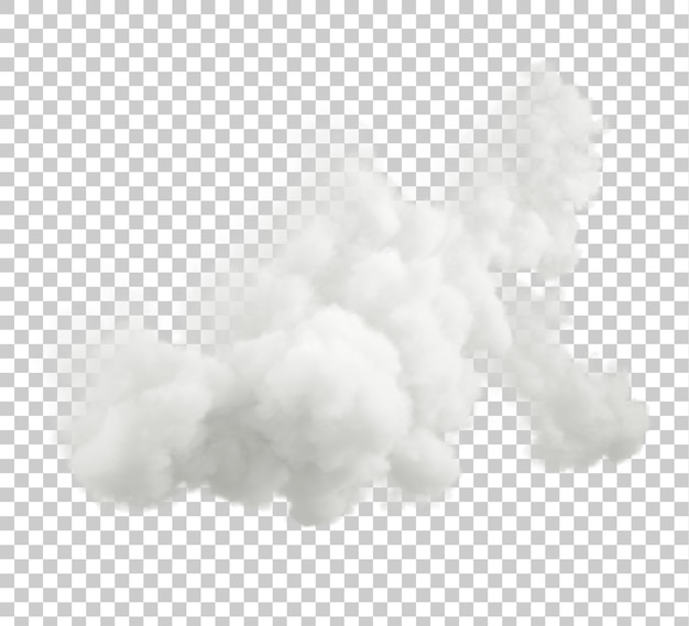 PSD forecast white clouds daytime cut transparent backgrounds 3d rendering png