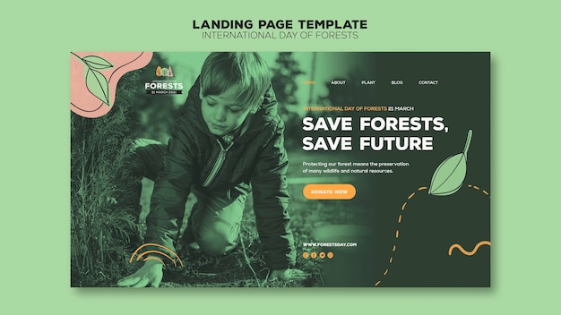 Forest day web template