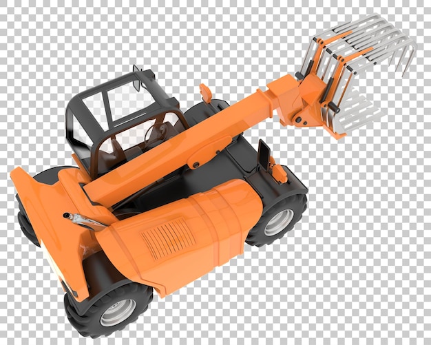 PSD forest machine on transparent background 3d rendering illustration