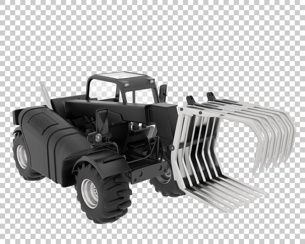 투명 한 배경 3d 렌더링 그림에 숲 기계
