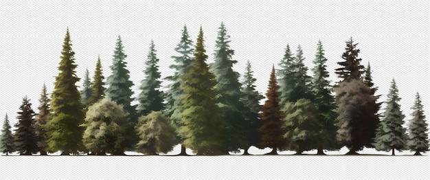 PSD forest in watercolor