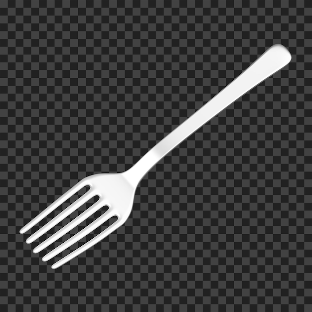 PSD fork 3d illustration. fork 3d icon.