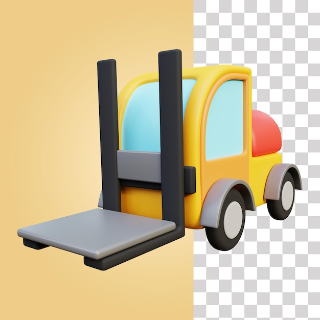 Forklift 3D Icon