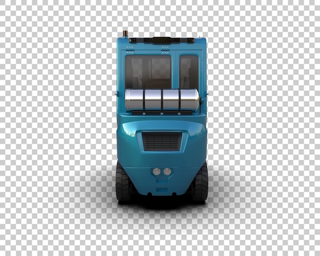 Forklift isolated on background 3d rendering illustration