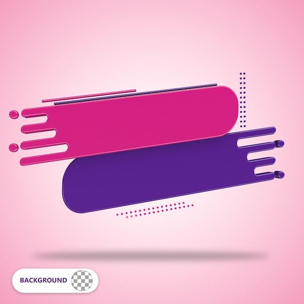 PSD テキスト用のフォーム 3d ピンクと紫の背景、紫とピンクの背景 psd