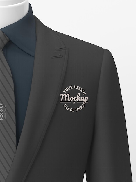 PSD formal suit mockup design