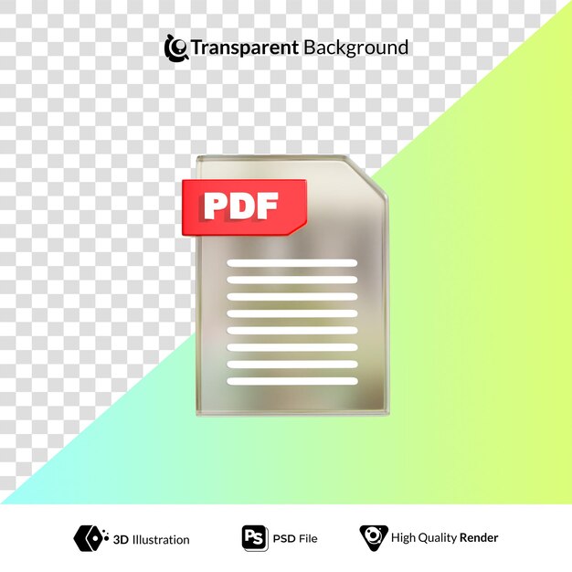 Format file icon 3d illustration