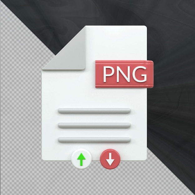 PSD format pliku dokumentów ikona png styl 3d ikona interfejsu użytkownika pobieranie koncepcji dokumentu błyszczący 3d