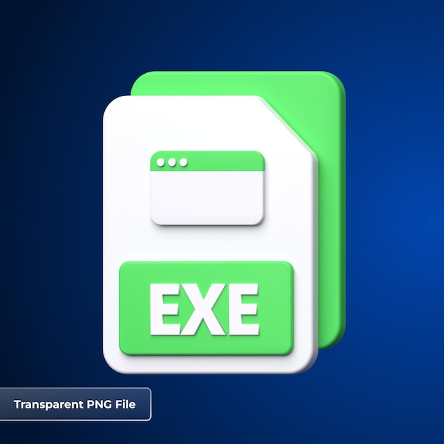 Format Pliku Exe Ikona 3d
