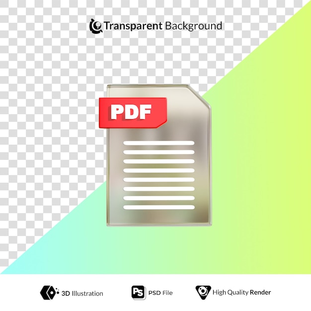 Formatfilsikon 3D-illustration