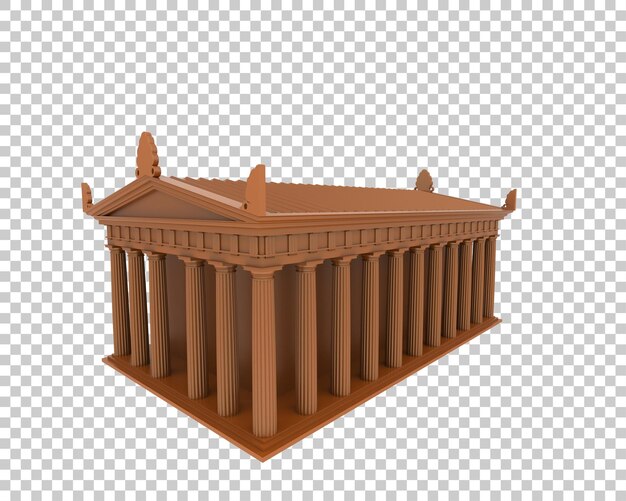 Forum building isolated on background 3d rendering illustration