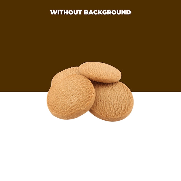 Foto boter koekjes noten op de geïsoleerde op doorzichtige achtergrond