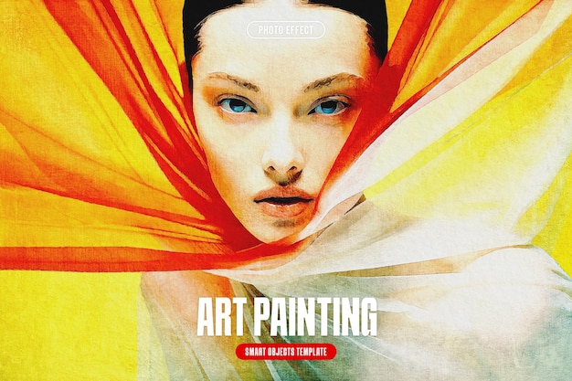 Foto-effect van kunstschilderij