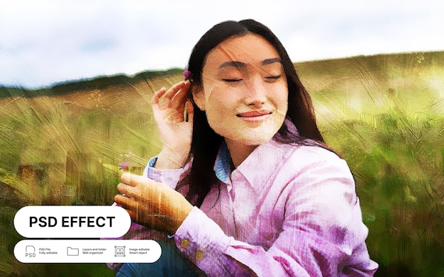 Foto-effect van verf